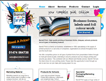 Tablet Screenshot of barrettprint.com
